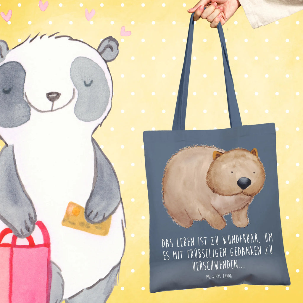 Tote bag Wombat cotton bag, jute bag, pouch, bag, Carrier bag, shopper, shoulder bag, cloth bag, shopping bag, small animals, cute, funny, cute animal motives, hand drawn, small world, funny sayings, good mood, happy, gifts, gift ideas, special gifts, animal lover, card, life is beautiful, Wombat, Australia, motivation, saying