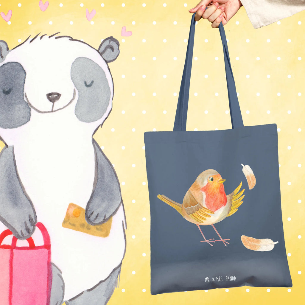 Tote bag robin feathers
