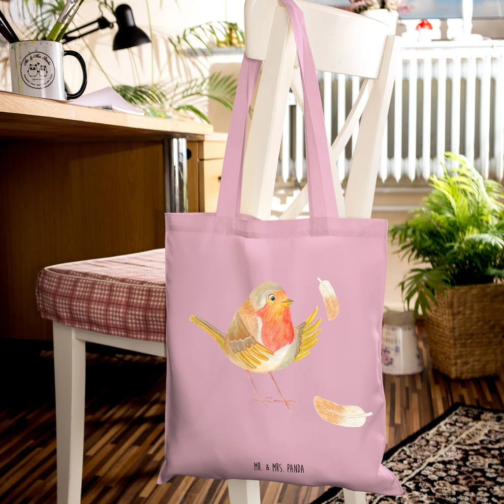 Tote bag robin feathers
