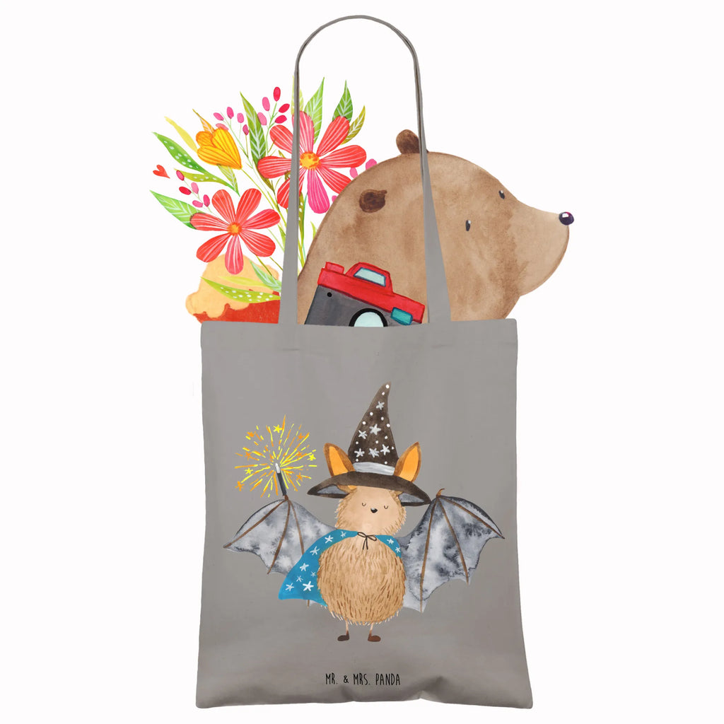 Torba Nietoperz czarodziej Einkaufstüte, Jutebeutel, Schultertasche, Tragetasche, Stoffbeutel, Strandtasche, Beutel, Shopper, Tasche, Laptoptasche, Umhängetasche, Einkaufstasche, Beuteltasche, Jutetasche, Stofftasche, Badetasche, Tiermotive, Gute Laune, lustige Sprüche, Tiere, Zauberer, Fledermäuse, Magier, Fledermaus, Frauen, reinsteigern