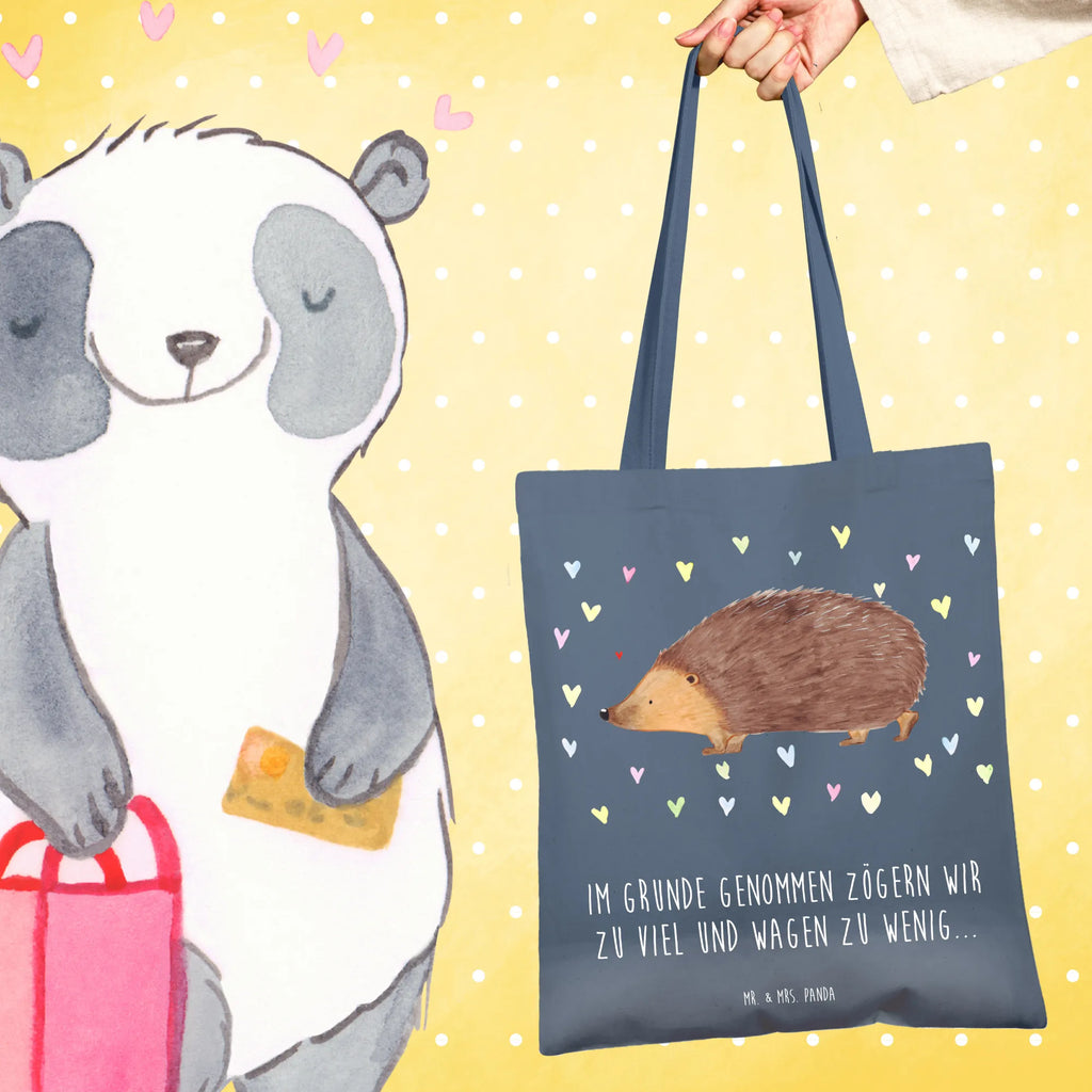 Tote bag Hedgehog hearts
