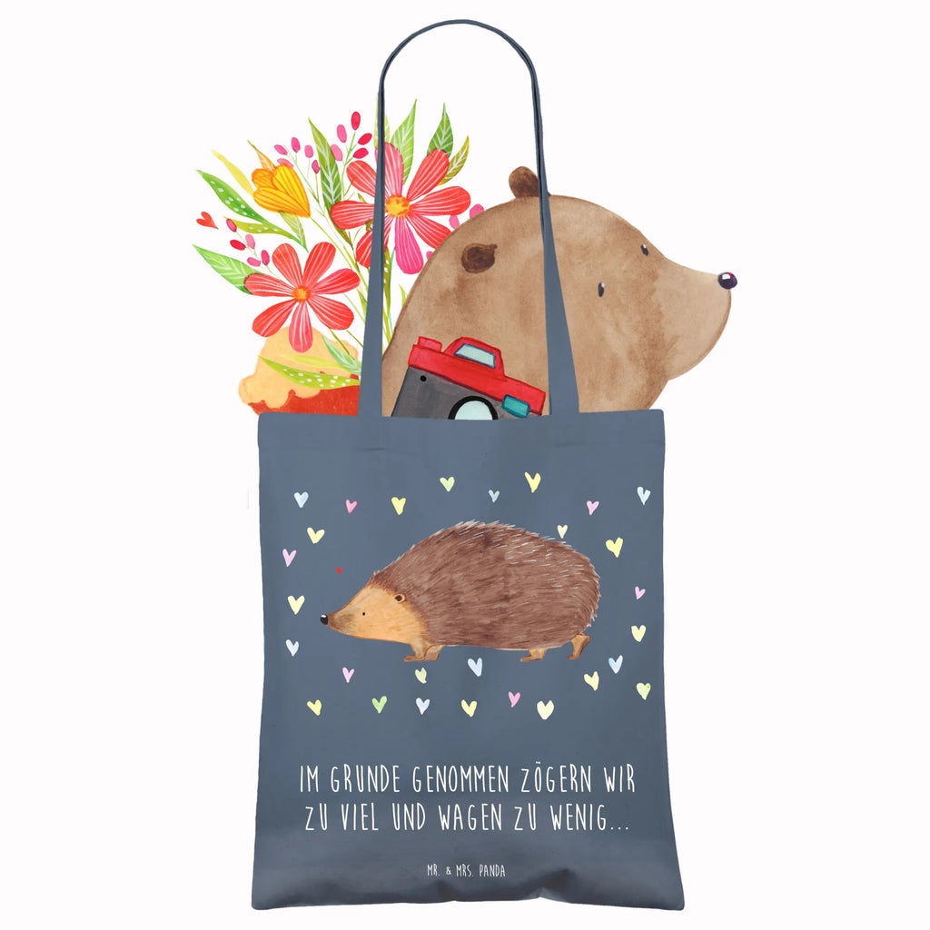Tote bag Hedgehog hearts