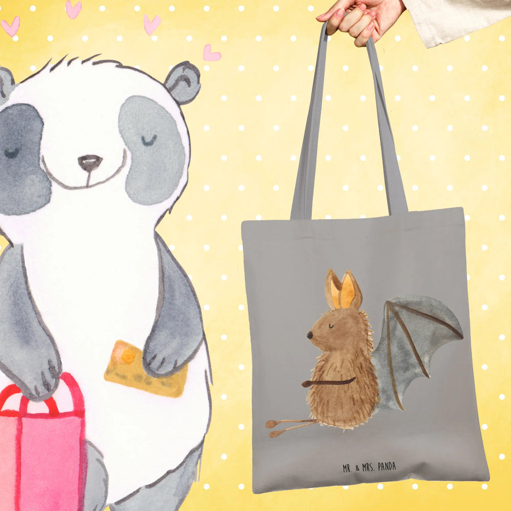 Torba Nietoperz siedzenie Motywy zwierzęce, dobra energia, zabawne powiedzonka, zwierzęta