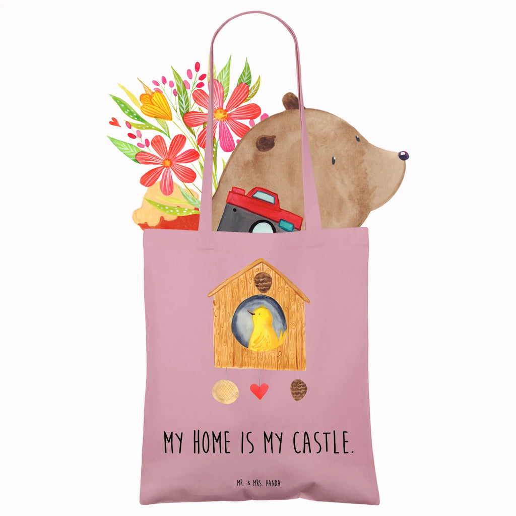 Tote bag Bird House Badetasche, baumwollbeutel, Shopper, uni tasche, Alltagstasche, Umhängetasche, Tüte, Einkaufstasche, Baumwolltasche, shopping tasche, Tragetasche, tote bag, Beutel, Jutebeutel, Laptoptasche, Schultasche, bedruckte tasche, Schultertasche, unitasche, Tasche, Statementbeutel, Henkeltasche, Einkaufstüte, Einkaufsbeutel, Stofftasche, Beuteltasche, Strandtasche, Leinentasche, Stoffbeutel, Jutetasche, büchertasche, Gute Laune, Tiermotive, Tiere, lustige Sprüche, Castle, Nest, unser Haus, Home sweet home, Vögel, Eigenheim, Familie, Vogelhäuschen, Zuhause, Wohnung, Vogelhaus, Haus, Lieblingsort, Vogel