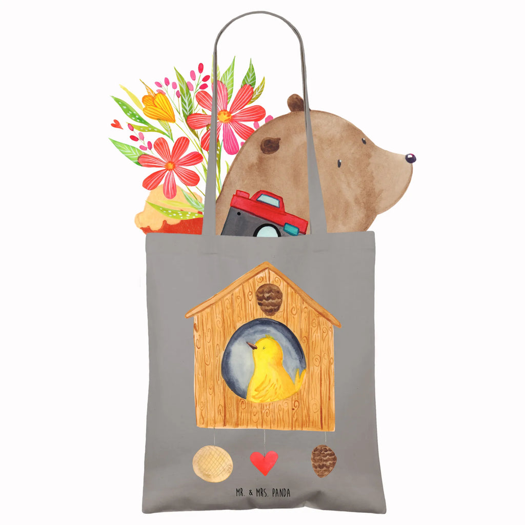 Tote bag Bird House Badetasche, baumwollbeutel, Shopper, uni tasche, Alltagstasche, Umhängetasche, Tüte, Einkaufstasche, Baumwolltasche, shopping tasche, Tragetasche, tote bag, Beutel, Jutebeutel, Laptoptasche, Schultasche, bedruckte tasche, Schultertasche, unitasche, Tasche, Statementbeutel, Henkeltasche, Einkaufstüte, Einkaufsbeutel, Stofftasche, Beuteltasche, Strandtasche, Leinentasche, Stoffbeutel, Jutetasche, büchertasche, Gute Laune, Tiermotive, Tiere, lustige Sprüche, Castle, Nest, unser Haus, Home sweet home, Vögel, Eigenheim, Familie, Vogelhäuschen, Zuhause, Wohnung, Vogelhaus, Haus, Lieblingsort, Vogel