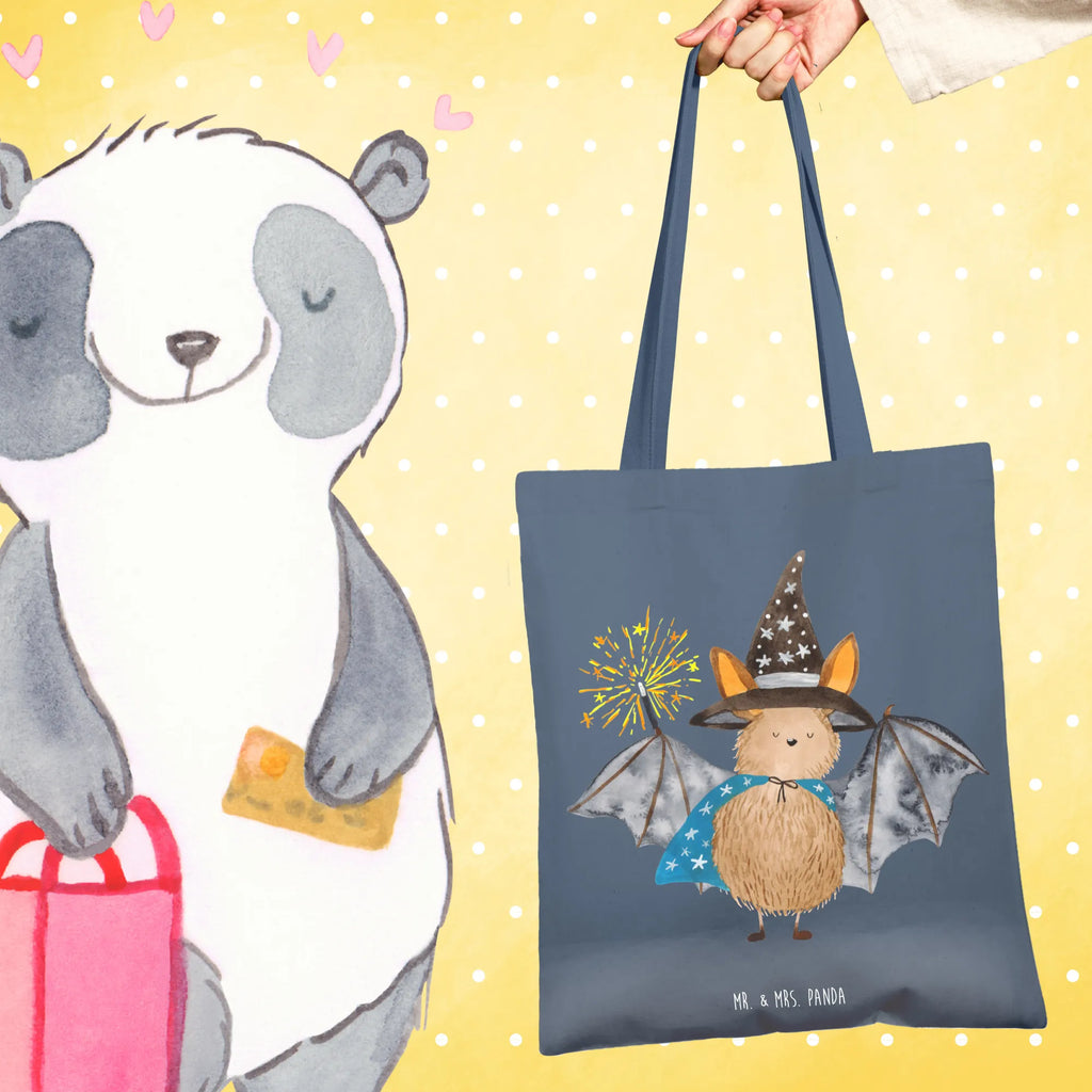 Torba Nietoperz czarodziej Einkaufstüte, Jutebeutel, Schultertasche, Tragetasche, Stoffbeutel, Strandtasche, Beutel, Shopper, Tasche, Laptoptasche, Umhängetasche, Einkaufstasche, Beuteltasche, Jutetasche, Stofftasche, Badetasche, Tiermotive, Gute Laune, lustige Sprüche, Tiere, Zauberer, Fledermäuse, Magier, Fledermaus, Frauen, reinsteigern