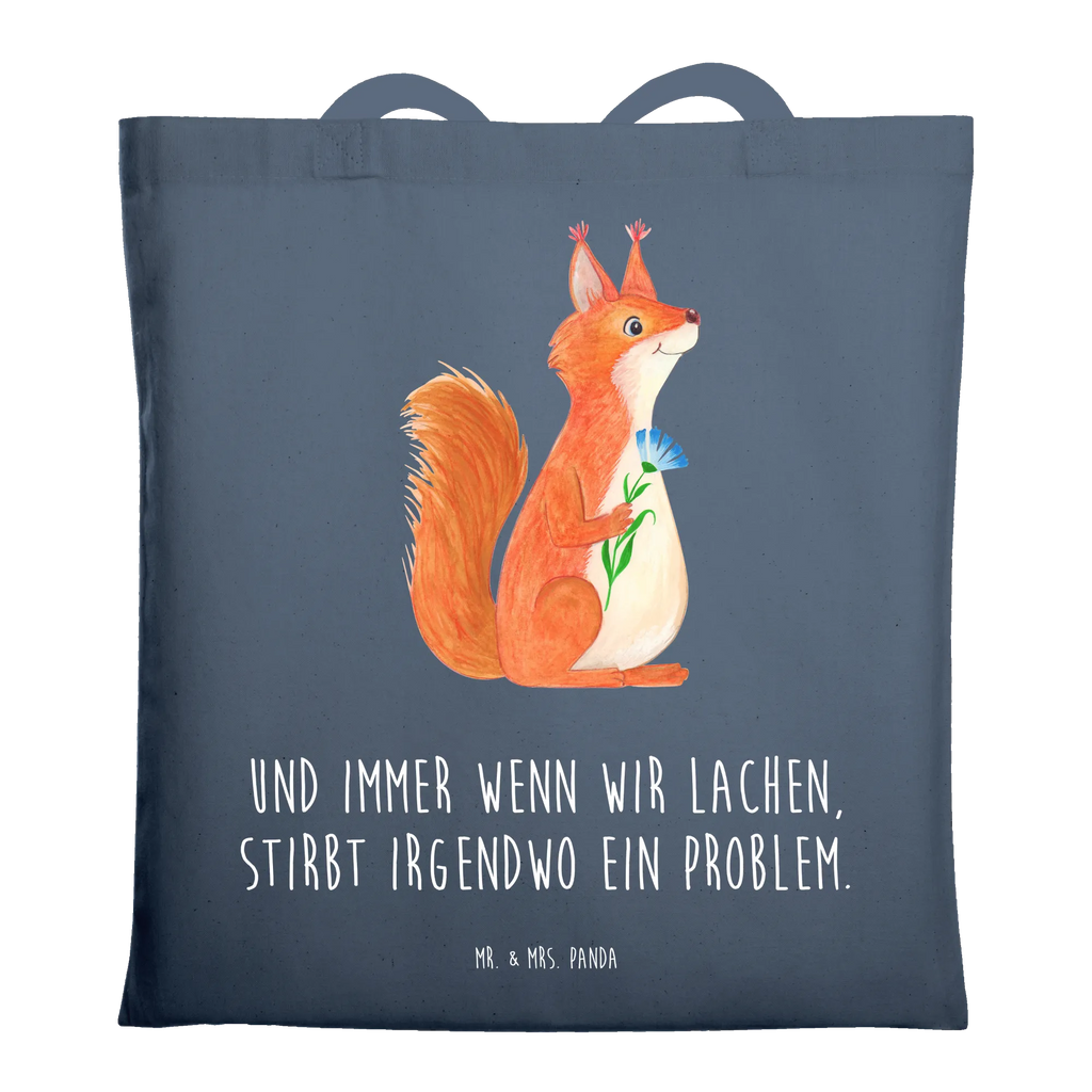 Tote bag Squirrel flower pouch, cotton bag, Carrier bag, cloth bag, shopper, bag, shoulder bag, jute bag, shopping bag, small animals, cute, funny, cute animal motives, hand drawn, small world, funny sayings, good mood, happy, gifts, gift ideas, special gifts, animal lover, card, positive saying, fun, Squirrel, laughter, saying decoration, squirrel, motivation pictures, happy saying, motivation sayings