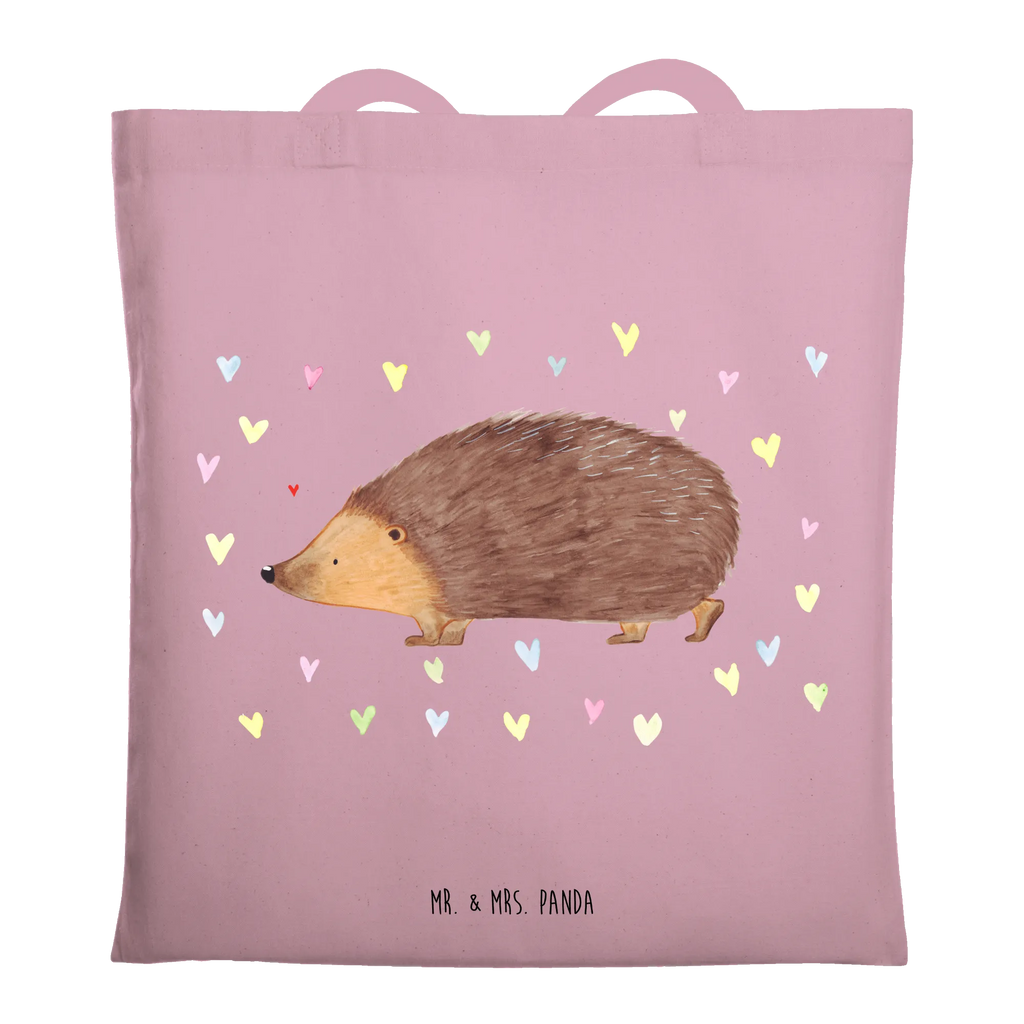 Tote bag Hedgehog hearts