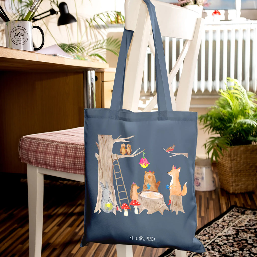 Tote bag forest animals picnic Badetasche, Jutetasche, Tasche, Stofftasche, Tragetasche, Schultertasche, Beuteltasche, Strandtasche, Umhängetasche, Stoffbeutel, Jutebeutel, Shopper, Laptoptasche, Einkaufstasche, Einkaufstüte, Beutel, Tiermotive, Gute Laune, lustige Sprüche, Tiere, Picknick, Fuchs, Hase, Wald, Igel, Eichhörnchen, Maus, Waldtiere