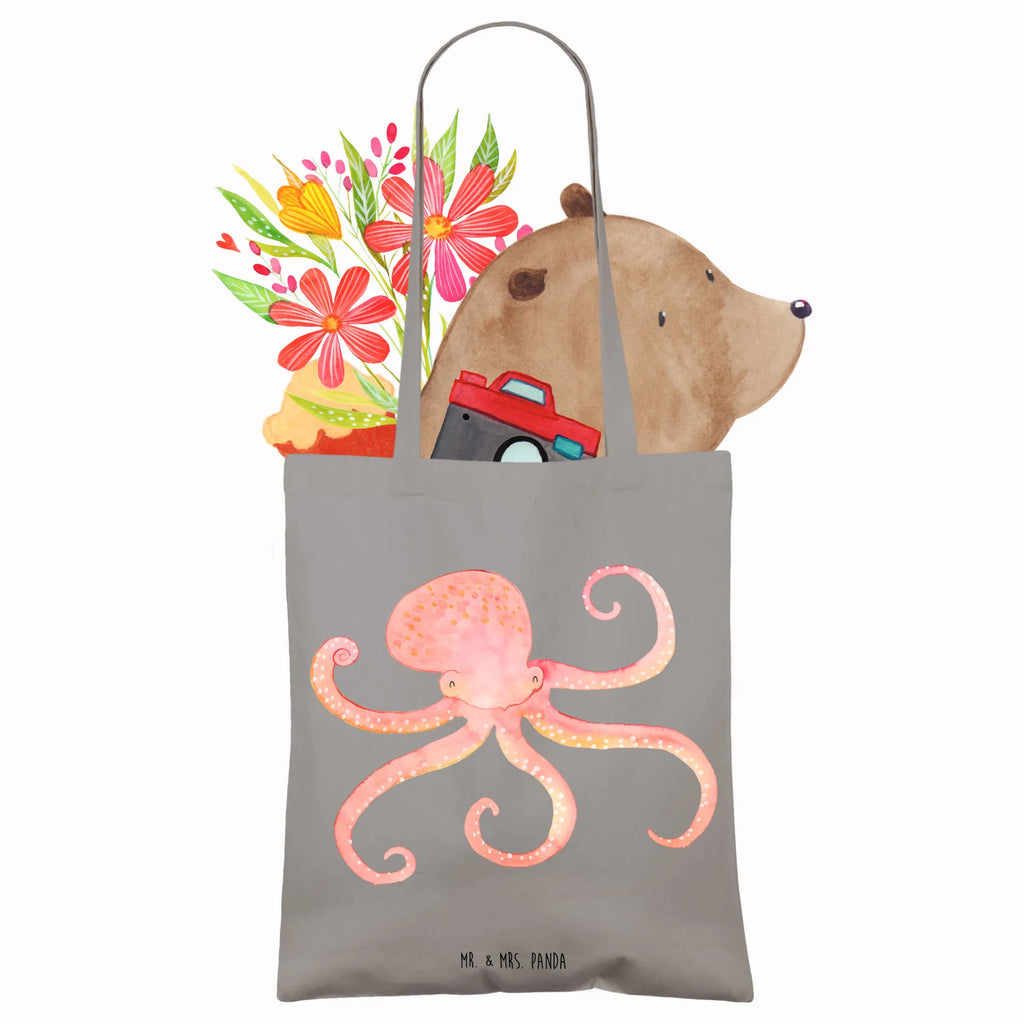 Tote bag Squid Schultertasche, Einkaufstüte, Beutel, Tasche, Strandtasche, Shopper, Einkaufstasche, Stoffbeutel, Stofftasche, Jutebeutel, Umhängetasche, Jutetasche, Beuteltasche, Laptoptasche, Badetasche, Tragetasche, Tiermotive, Gute Laune, lustige Sprüche, Tiere, Tintenfisch, Meerestier, Krake, Meer, Ozean, Wasser, Arme