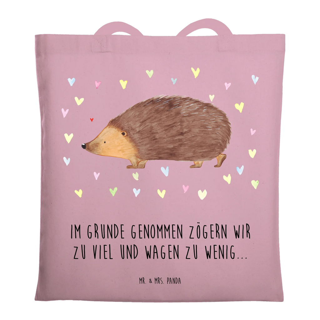 Tote bag Hedgehog hearts