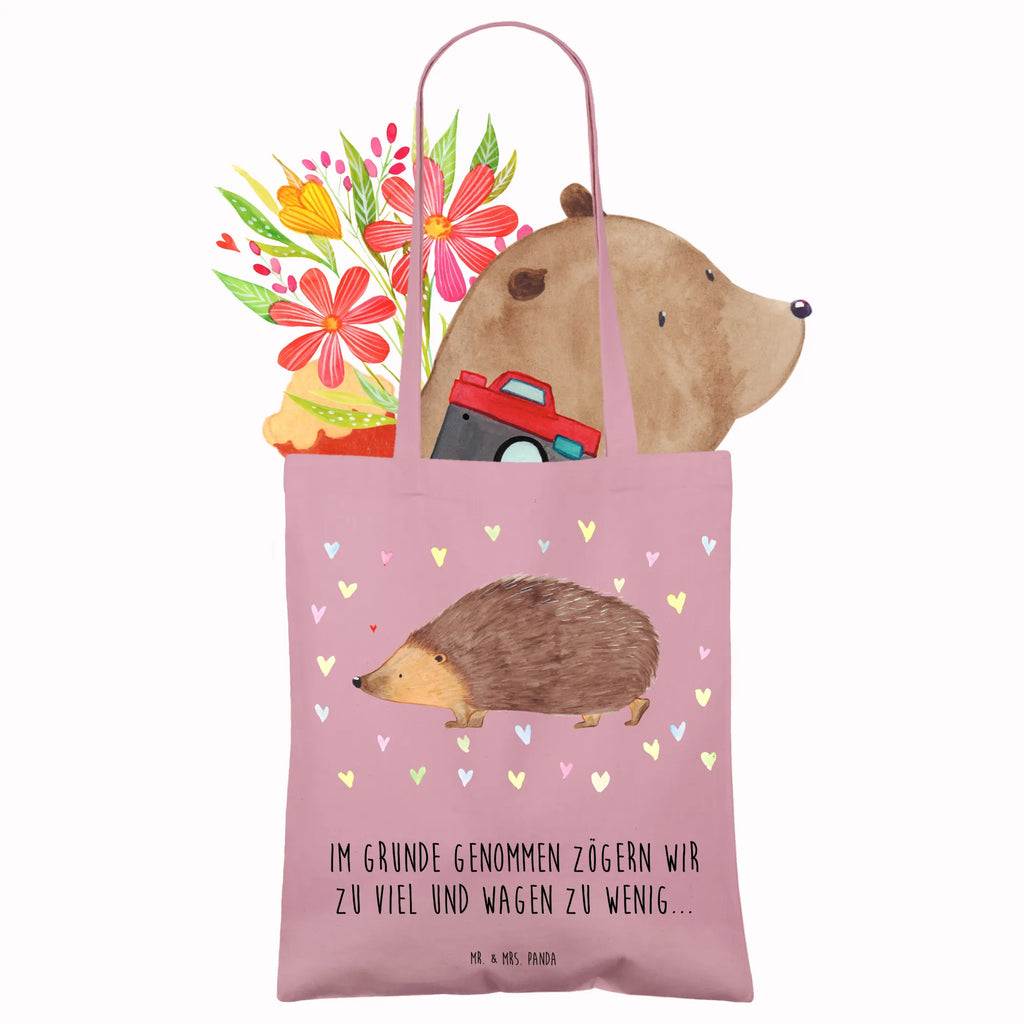 Tote bag Hedgehog hearts