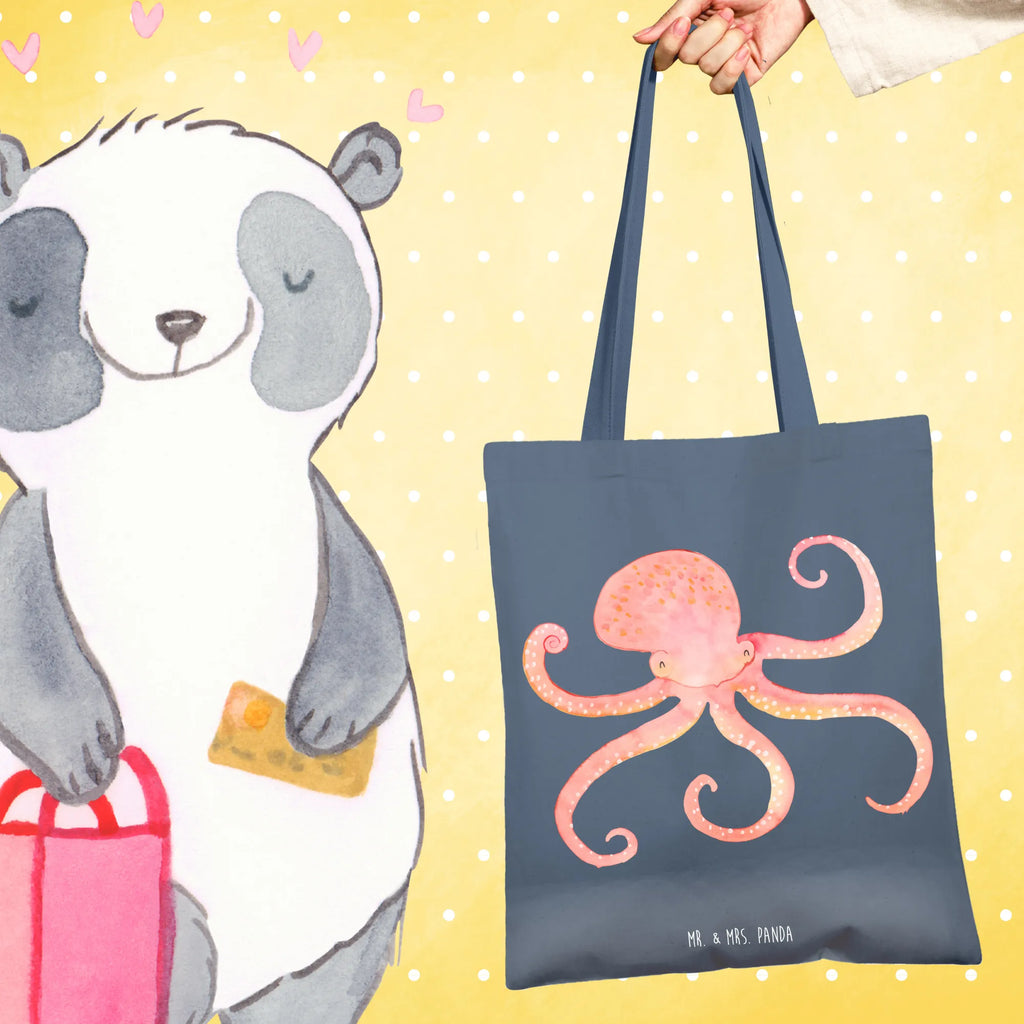 Tote bag Squid Schultertasche, Einkaufstüte, Beutel, Tasche, Strandtasche, Shopper, Einkaufstasche, Stoffbeutel, Stofftasche, Jutebeutel, Umhängetasche, Jutetasche, Beuteltasche, Laptoptasche, Badetasche, Tragetasche, Tiermotive, Gute Laune, lustige Sprüche, Tiere, Tintenfisch, Meerestier, Krake, Meer, Ozean, Wasser, Arme