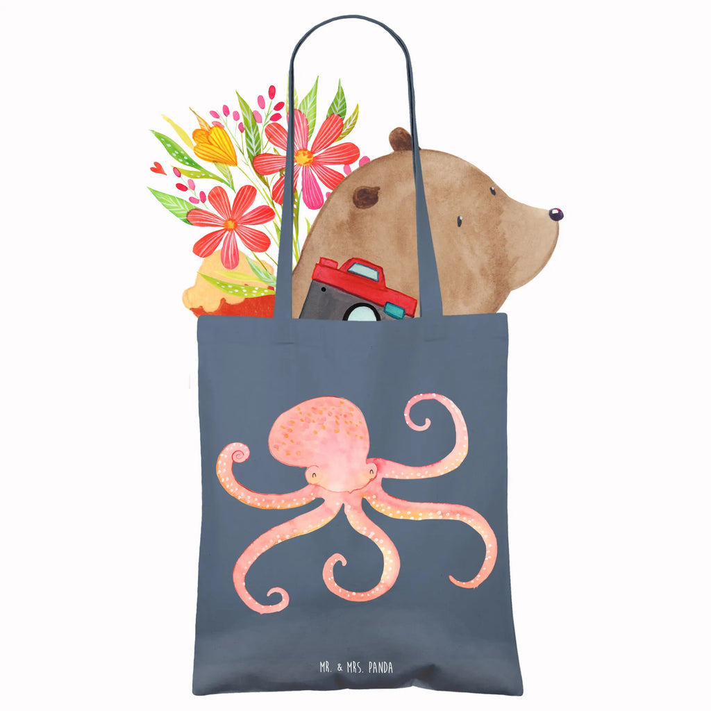 Tote bag Squid Schultertasche, Einkaufstüte, Beutel, Tasche, Strandtasche, Shopper, Einkaufstasche, Stoffbeutel, Stofftasche, Jutebeutel, Umhängetasche, Jutetasche, Beuteltasche, Laptoptasche, Badetasche, Tragetasche, Tiermotive, Gute Laune, lustige Sprüche, Tiere, Tintenfisch, Meerestier, Krake, Meer, Ozean, Wasser, Arme