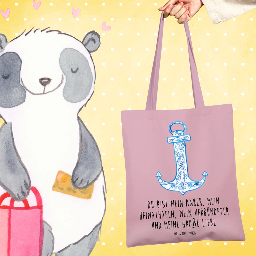 Tote bag anchor Blue cloth bag, Carrier bag, shopper, cotton bag, shoulder bag, shopping bag, jute bag, pouch, bag, small animals, cute, funny, cute animal motives, hand drawn, small world, funny sayings, good mood, happy, gifts, gift ideas, special gifts, animal lover, card