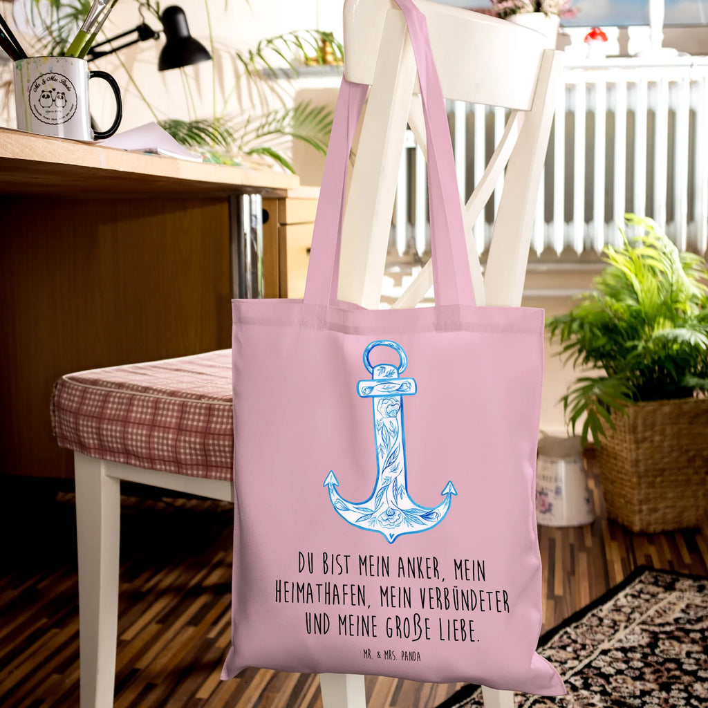 Tote bag anchor Blue cloth bag, Carrier bag, shopper, cotton bag, shoulder bag, shopping bag, jute bag, pouch, bag, small animals, cute, funny, cute animal motives, hand drawn, small world, funny sayings, good mood, happy, gifts, gift ideas, special gifts, animal lover, card