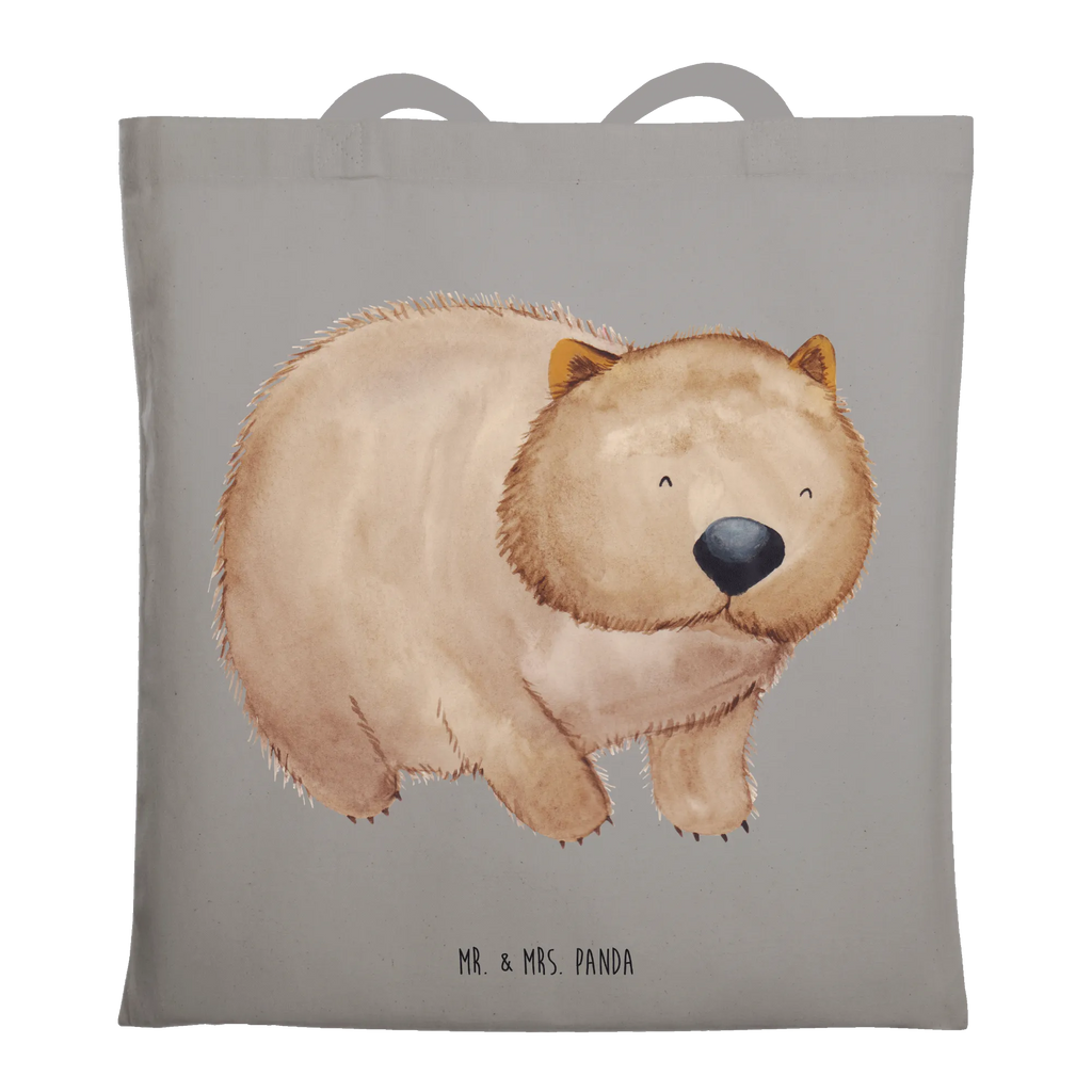 Tote bag Wombat cotton bag, jute bag, pouch, bag, Carrier bag, shopper, shoulder bag, cloth bag, shopping bag, small animals, cute, funny, cute animal motives, hand drawn, small world, funny sayings, good mood, happy, gifts, gift ideas, special gifts, animal lover, card, life is beautiful, Wombat, Australia, motivation, saying