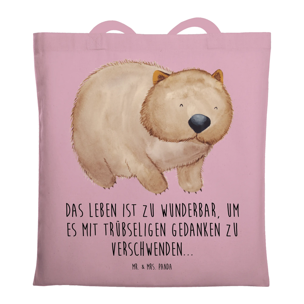 Tote bag Wombat cotton bag, jute bag, pouch, bag, Carrier bag, shopper, shoulder bag, cloth bag, shopping bag, small animals, cute, funny, cute animal motives, hand drawn, small world, funny sayings, good mood, happy, gifts, gift ideas, special gifts, animal lover, card, life is beautiful, Wombat, Australia, motivation, saying