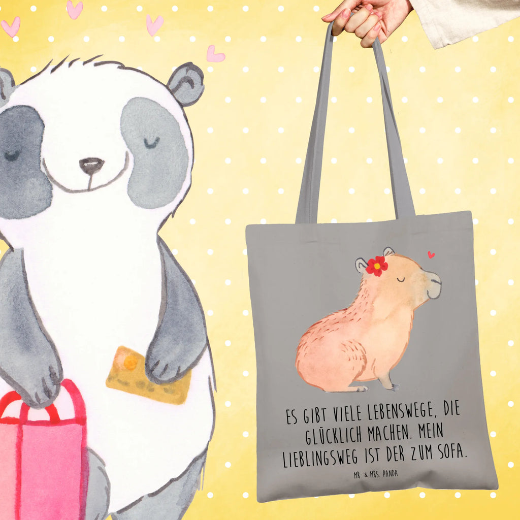 Tragetasche Capybara Blume Beuteltasche, Badetasche, Shopper, Jutebeutel, Tasche, Schultertasche, Stofftasche, Strandtasche, Tragetasche, Laptoptasche, Jutetasche, Einkaufstüte, Stoffbeutel, Umhängetasche, Beutel, Einkaufstasche, Tiermotive, Gute Laune, lustige Sprüche, Tiere, Capybara