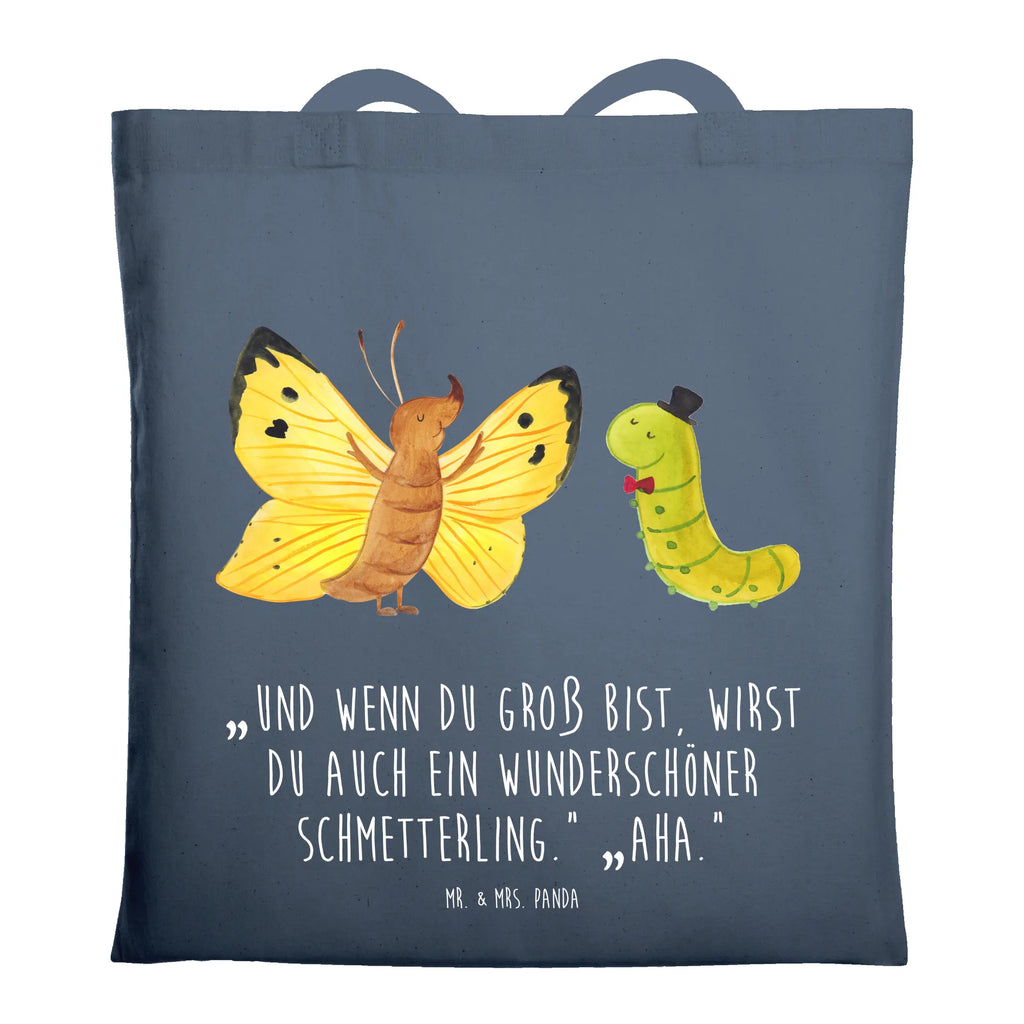 Tote bag Caterpillar butterfly jute bag, cotton bag, shopping bag, bag, shoulder bag, pouch, Carrier bag, cloth bag, shopper, small animals, cute, funny, cute animal motives, hand drawn, small world, funny sayings, good mood, happy, gifts, gift ideas, special gifts, animal lover, card, butterfly, growing up, cocoon, hat, lemon butterfly, beauty, development, Caterpillar