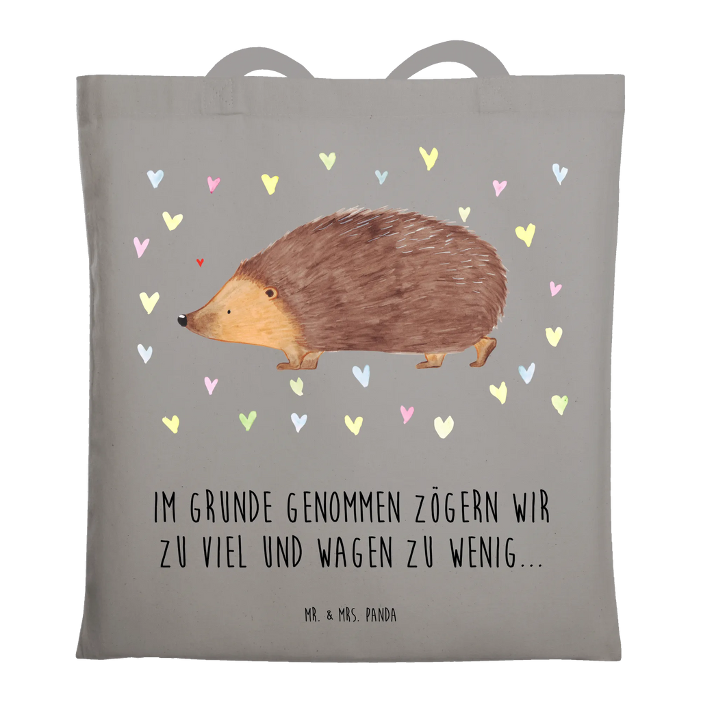 Tote bag Hedgehog hearts