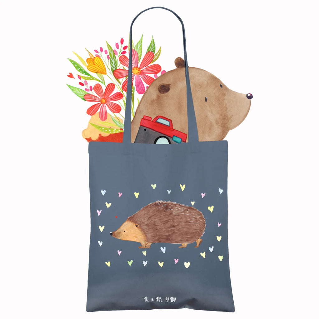 Tote bag Hedgehog hearts