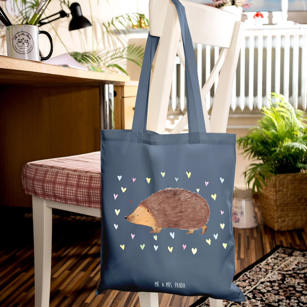 Tote bag Hedgehog hearts
