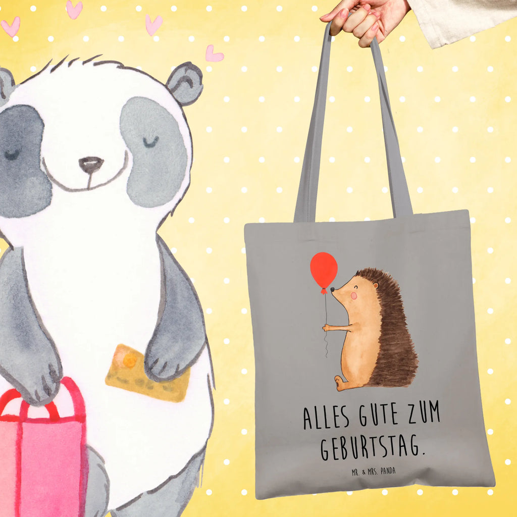 Tragetasche Igel Luftballon Jutetasche, Einkaufstasche, Stoffbeutel, Schultertasche, Laptoptasche, Beuteltasche, Tasche, Umhängetasche, Badetasche, Shopper, Stofftasche, Jutebeutel, Einkaufstüte, Tragetasche, Strandtasche, Beutel, Tiermotive, Gute Laune, lustige Sprüche, Tiere, Geburtstagskind, Geburtstag, Happy Birthday, Herzlichen Glückwunsch, Ballon, Glückwunsch, Igel