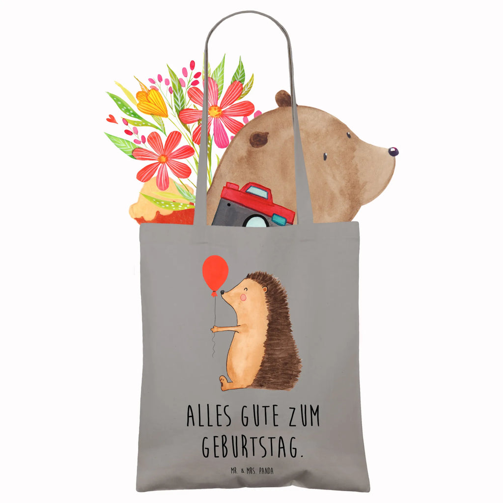 Tragetasche Igel Luftballon Jutetasche, Einkaufstasche, Stoffbeutel, Schultertasche, Laptoptasche, Beuteltasche, Tasche, Umhängetasche, Badetasche, Shopper, Stofftasche, Jutebeutel, Einkaufstüte, Tragetasche, Strandtasche, Beutel, Tiermotive, Gute Laune, lustige Sprüche, Tiere, Geburtstagskind, Geburtstag, Happy Birthday, Herzlichen Glückwunsch, Ballon, Glückwunsch, Igel