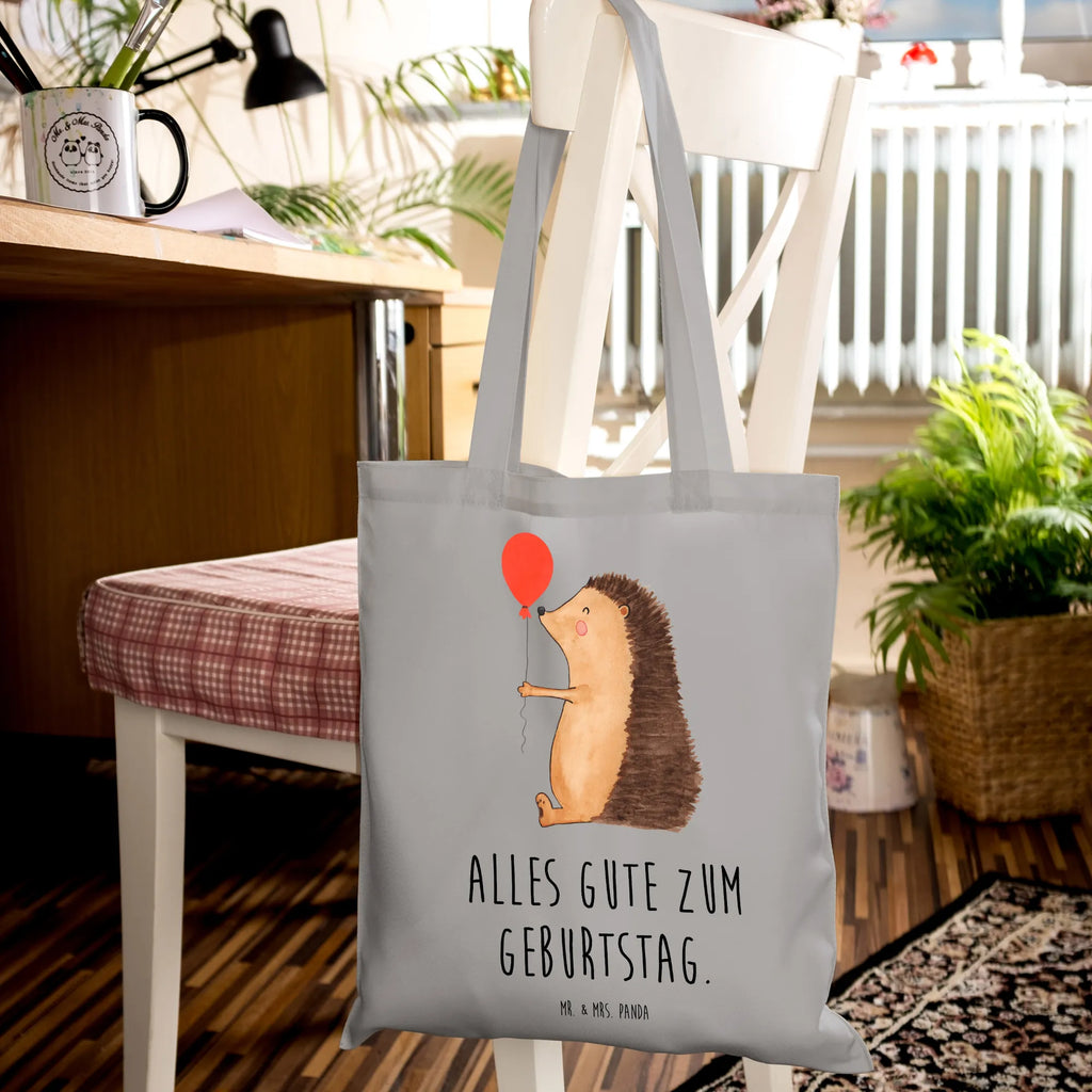 Tragetasche Igel Luftballon Jutetasche, Einkaufstasche, Stoffbeutel, Schultertasche, Laptoptasche, Beuteltasche, Tasche, Umhängetasche, Badetasche, Shopper, Stofftasche, Jutebeutel, Einkaufstüte, Tragetasche, Strandtasche, Beutel, Tiermotive, Gute Laune, lustige Sprüche, Tiere, Geburtstagskind, Geburtstag, Happy Birthday, Herzlichen Glückwunsch, Ballon, Glückwunsch, Igel