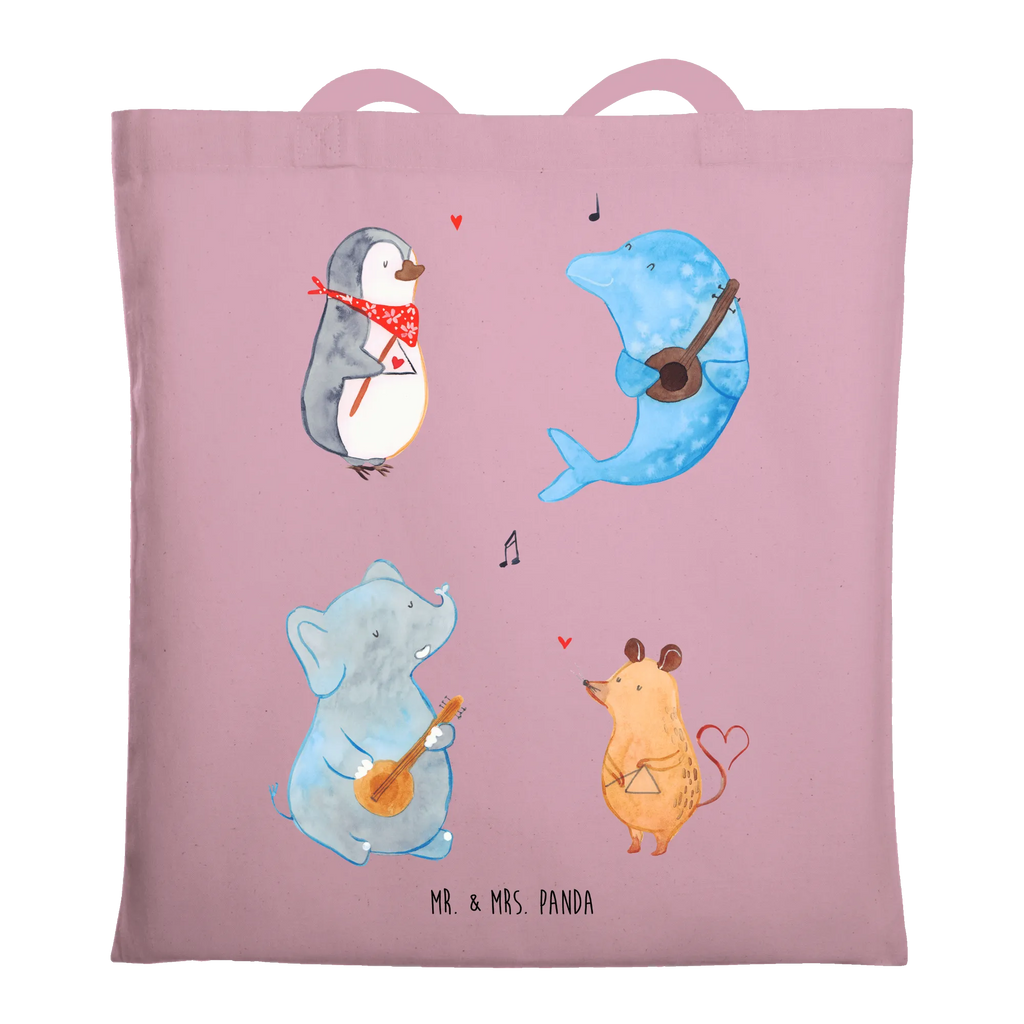 Torba Wielki zespół Beuteltasche, Stoffbeutel, Tasche, Jutebeutel, Tragetasche, Beutel, Badetasche, Strandtasche, Einkaufstüte, Umhängetasche, Laptoptasche, Jutetasche, Schultertasche, Einkaufstasche, Stofftasche, Shopper, Tiermotive, Gute Laune, lustige Sprüche, Tiere, Hund, Gitarre, Musikanten, Maus, Elefant, Triangel, Musik, Pinguin, Band, Delfin