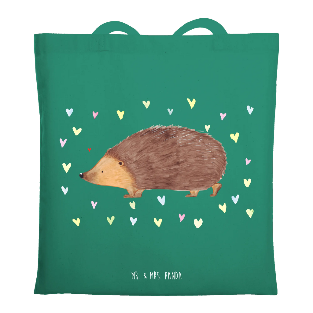 Tote bag Hedgehog hearts