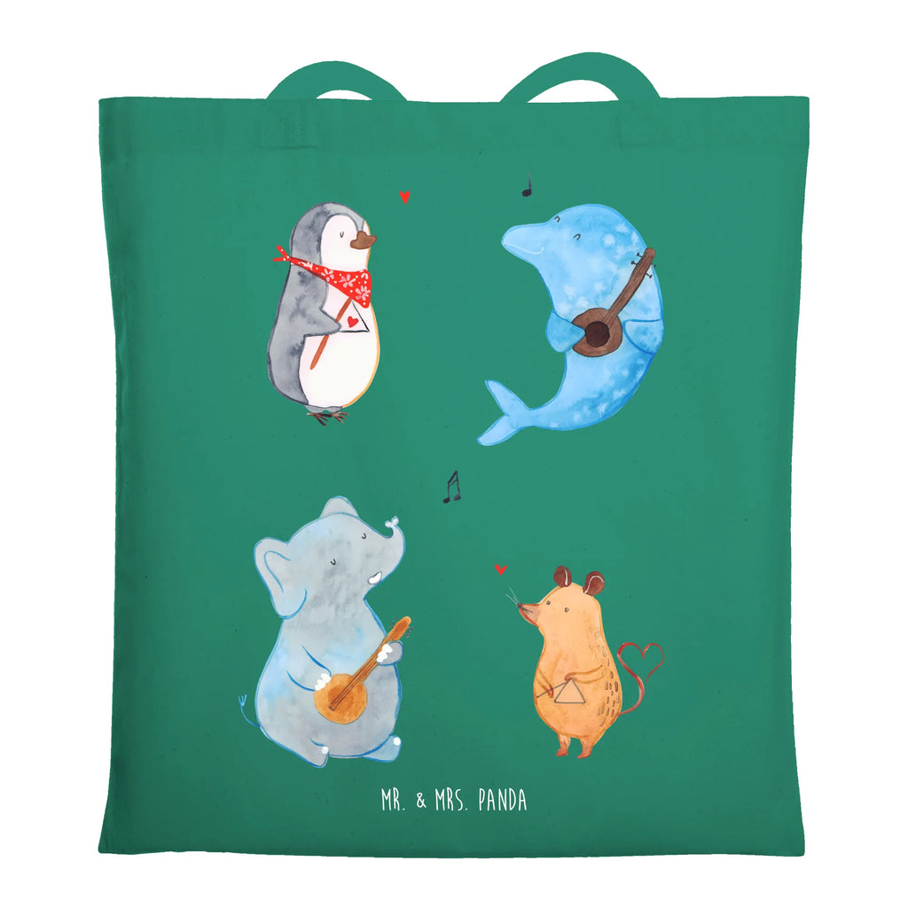 Torba Wielki zespół Beuteltasche, Stoffbeutel, Tasche, Jutebeutel, Tragetasche, Beutel, Badetasche, Strandtasche, Einkaufstüte, Umhängetasche, Laptoptasche, Jutetasche, Schultertasche, Einkaufstasche, Stofftasche, Shopper, Tiermotive, Gute Laune, lustige Sprüche, Tiere, Hund, Gitarre, Musikanten, Maus, Elefant, Triangel, Musik, Pinguin, Band, Delfin