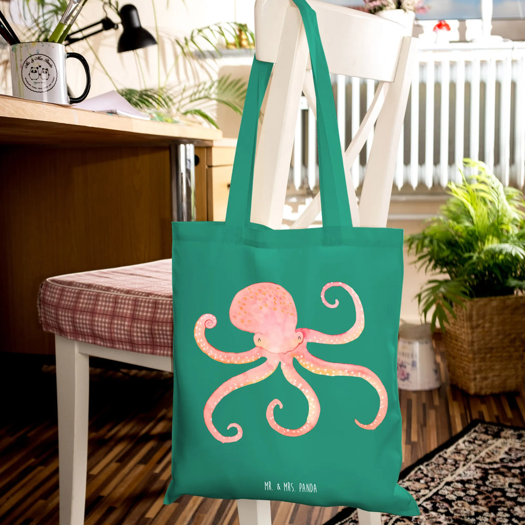 Tote bag Squid Schultertasche, Einkaufstüte, Beutel, Tasche, Strandtasche, Shopper, Einkaufstasche, Stoffbeutel, Stofftasche, Jutebeutel, Umhängetasche, Jutetasche, Beuteltasche, Laptoptasche, Badetasche, Tragetasche, Tiermotive, Gute Laune, lustige Sprüche, Tiere, Tintenfisch, Meerestier, Krake, Meer, Ozean, Wasser, Arme