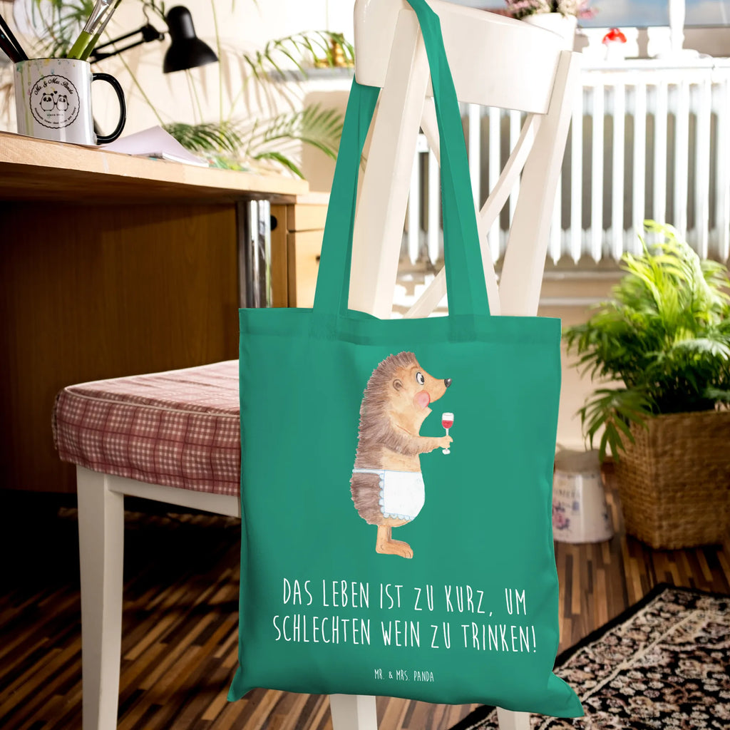 Tote bag Hedgehog wine Beuteltasche, Einkaufstüte, Umhängetasche, Strandtasche, Tragetasche, Laptoptasche, Badetasche, Stoffbeutel, Jutebeutel, Stofftasche, Shopper, Jutetasche, Tasche, Schultertasche, Einkaufstasche, Beutel, Tiermotive, Gute Laune, lustige Sprüche, Tiere, Rotwein, Wein trinken, Weißwein, Weinglas, Geschenk Weinliebhaber, Geschenk Weintrinker, Wein Deko, Igel, Wein Spruch
