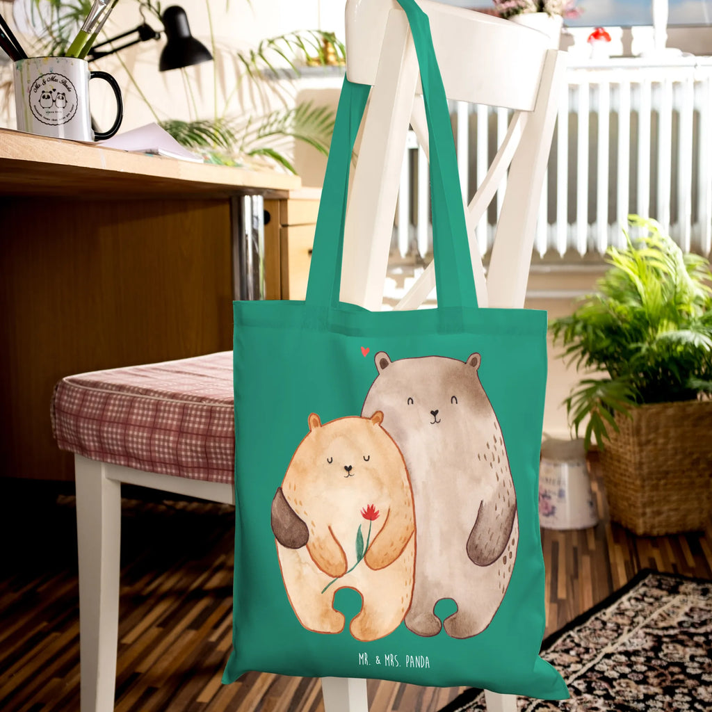 Tote bag Bears in love
