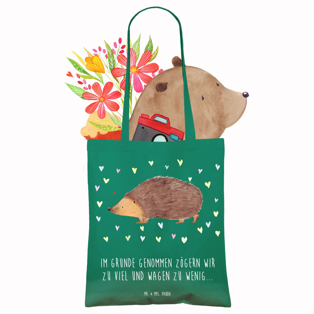 Tote bag Hedgehog hearts