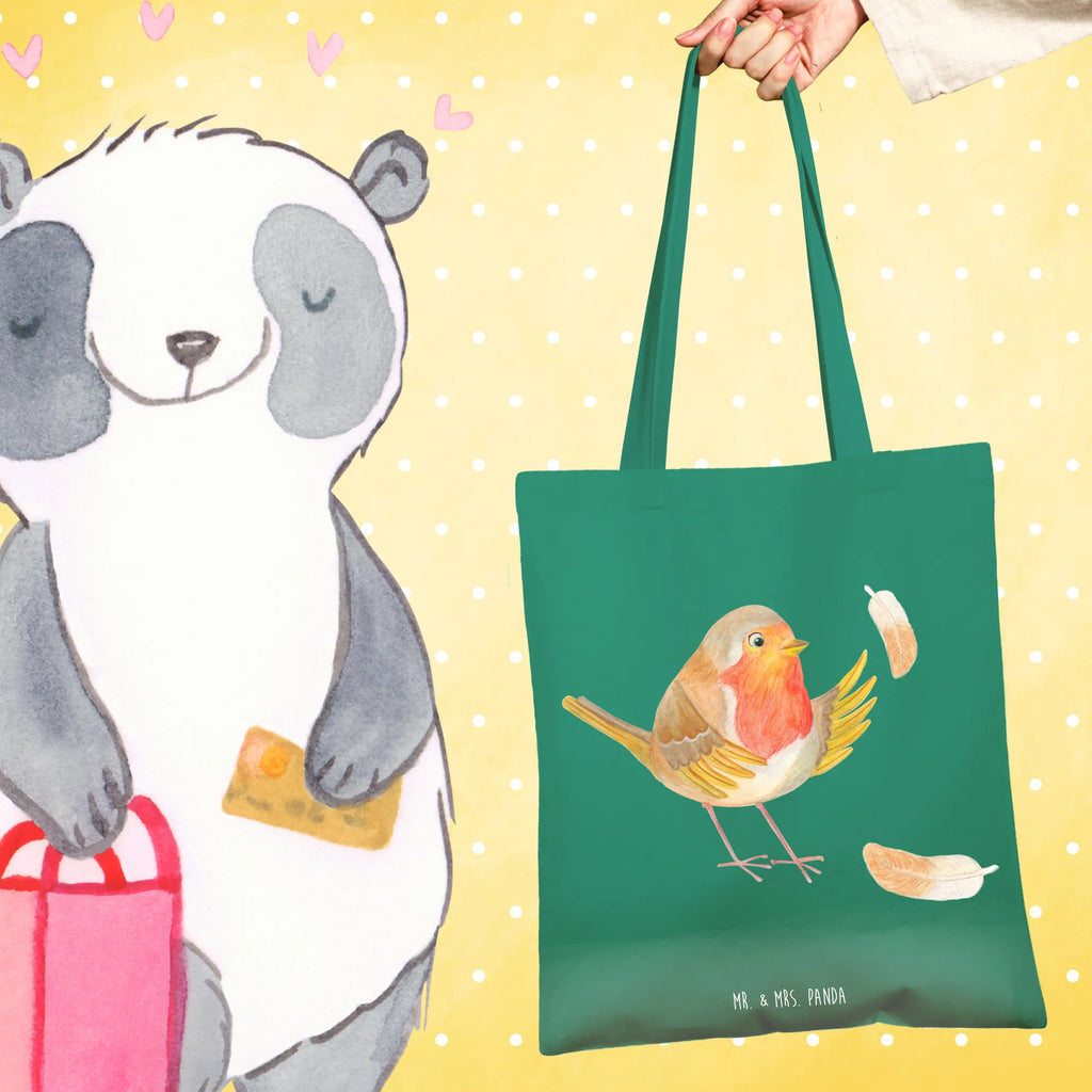 Tote bag robin feathers
