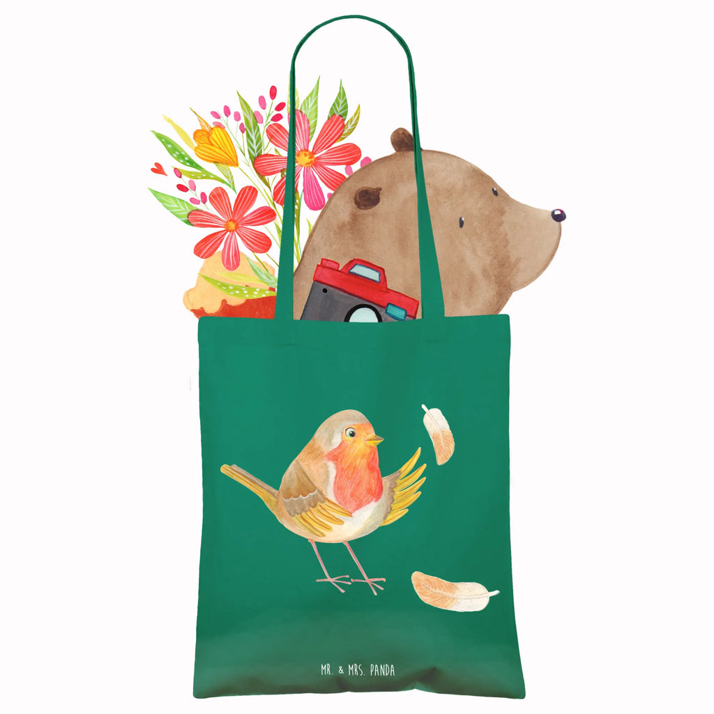 Tote bag robin feathers