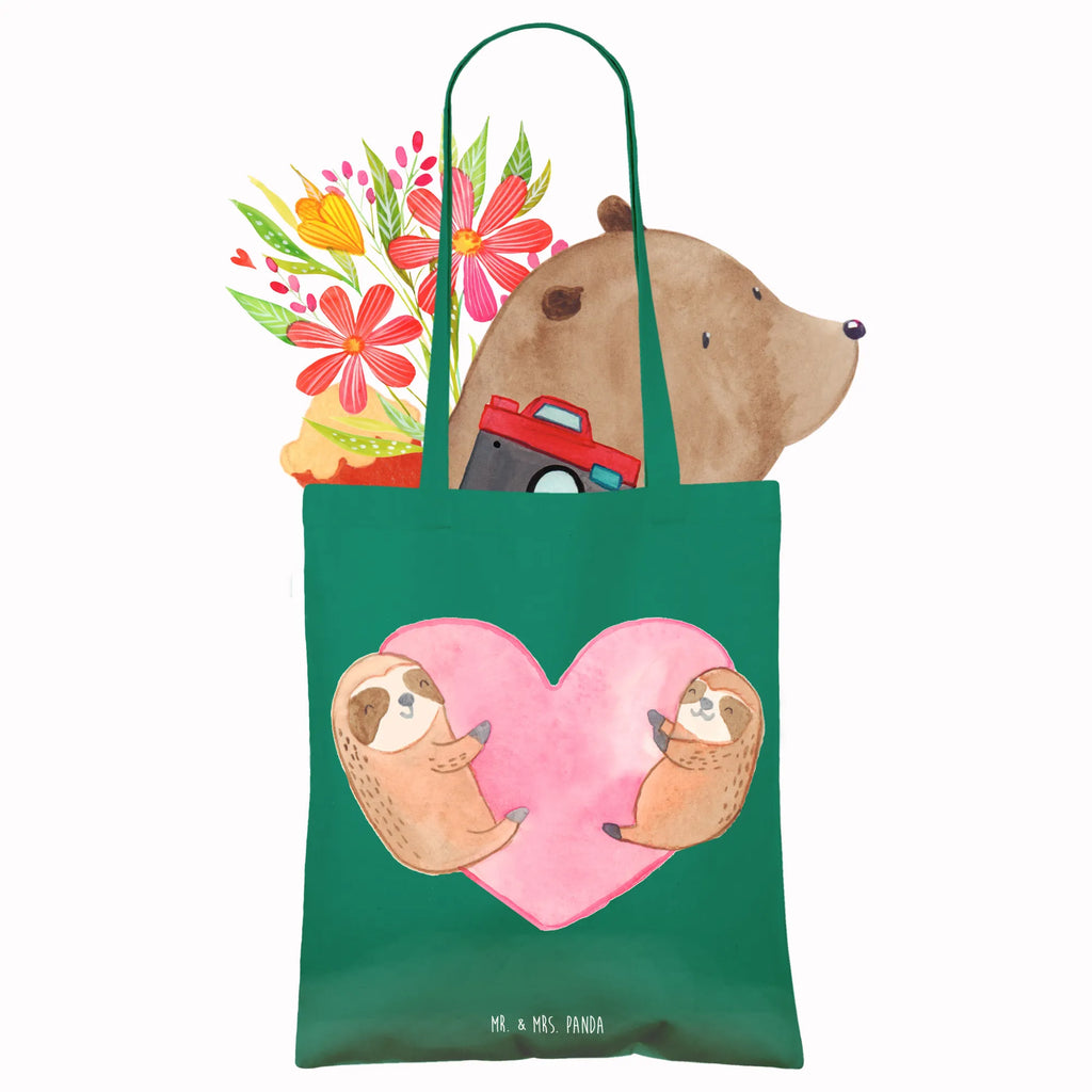 Tragetasche Faultiere Herz