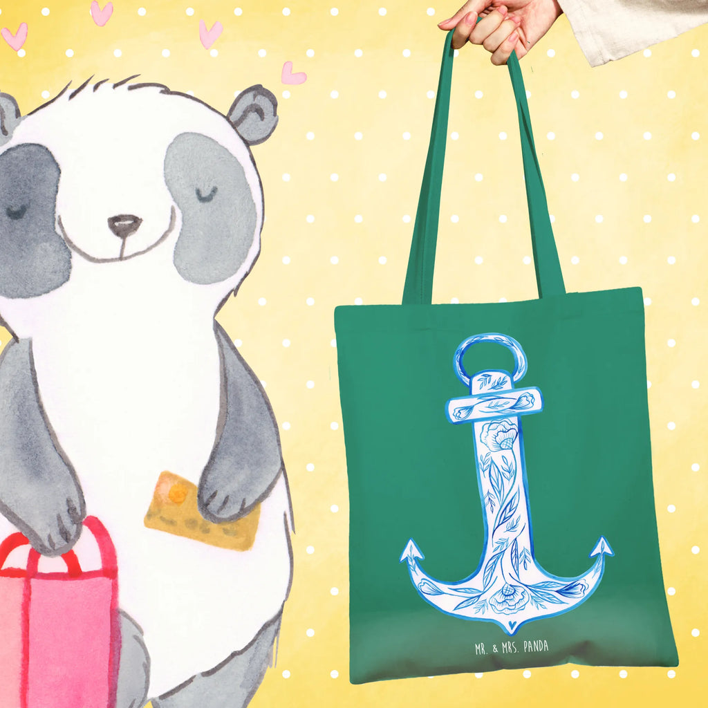 Tote bag anchor Blue cloth bag, Carrier bag, shopper, cotton bag, shoulder bag, shopping bag, jute bag, pouch, bag, small animals, cute, funny, cute animal motives, hand drawn, small world, funny sayings, good mood, happy, gifts, gift ideas, special gifts, animal lover, card