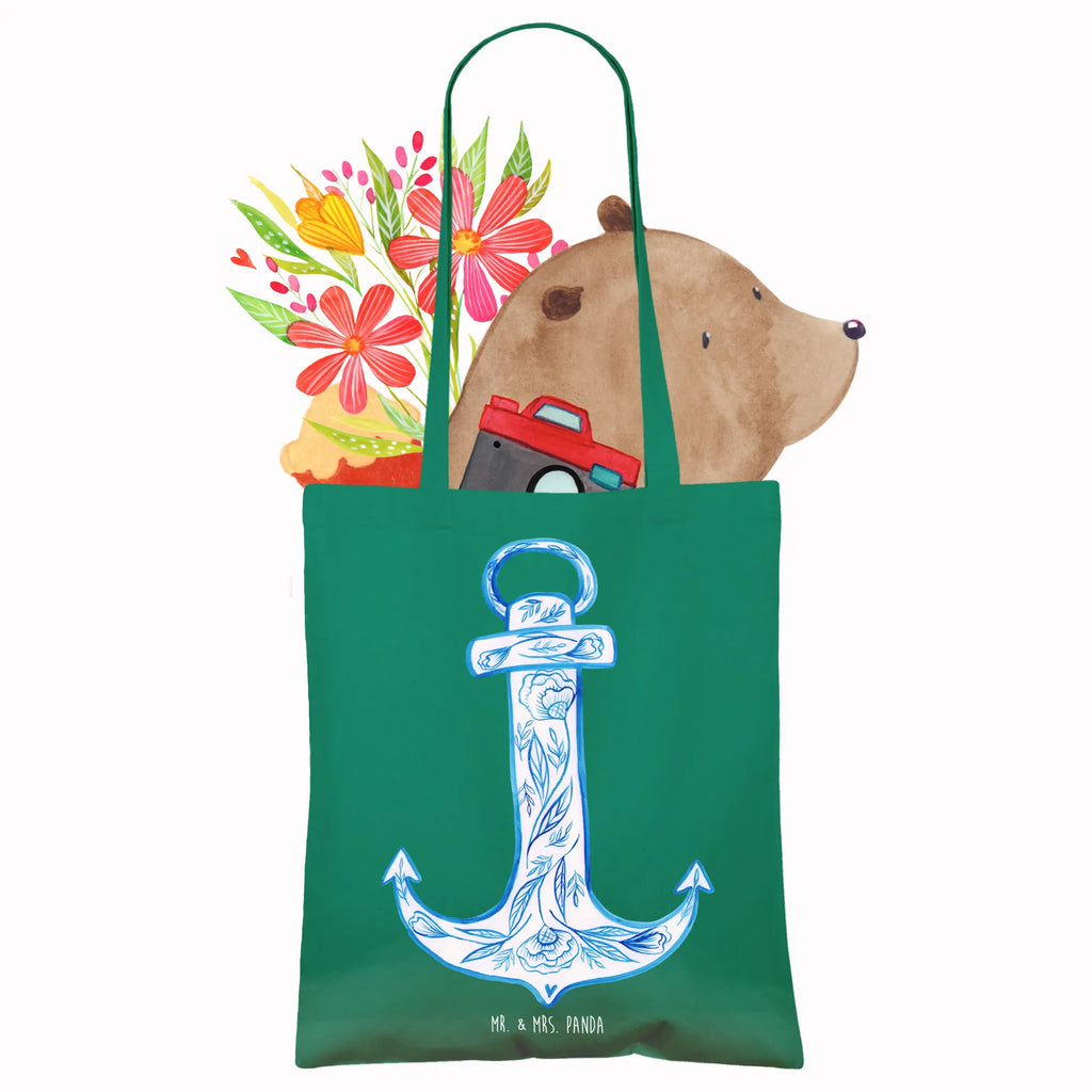 Tote bag anchor Blue cloth bag, Carrier bag, shopper, cotton bag, shoulder bag, shopping bag, jute bag, pouch, bag, small animals, cute, funny, cute animal motives, hand drawn, small world, funny sayings, good mood, happy, gifts, gift ideas, special gifts, animal lover, card