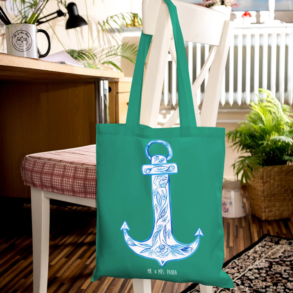 Tote bag anchor Blue cloth bag, Carrier bag, shopper, cotton bag, shoulder bag, shopping bag, jute bag, pouch, bag, small animals, cute, funny, cute animal motives, hand drawn, small world, funny sayings, good mood, happy, gifts, gift ideas, special gifts, animal lover, card