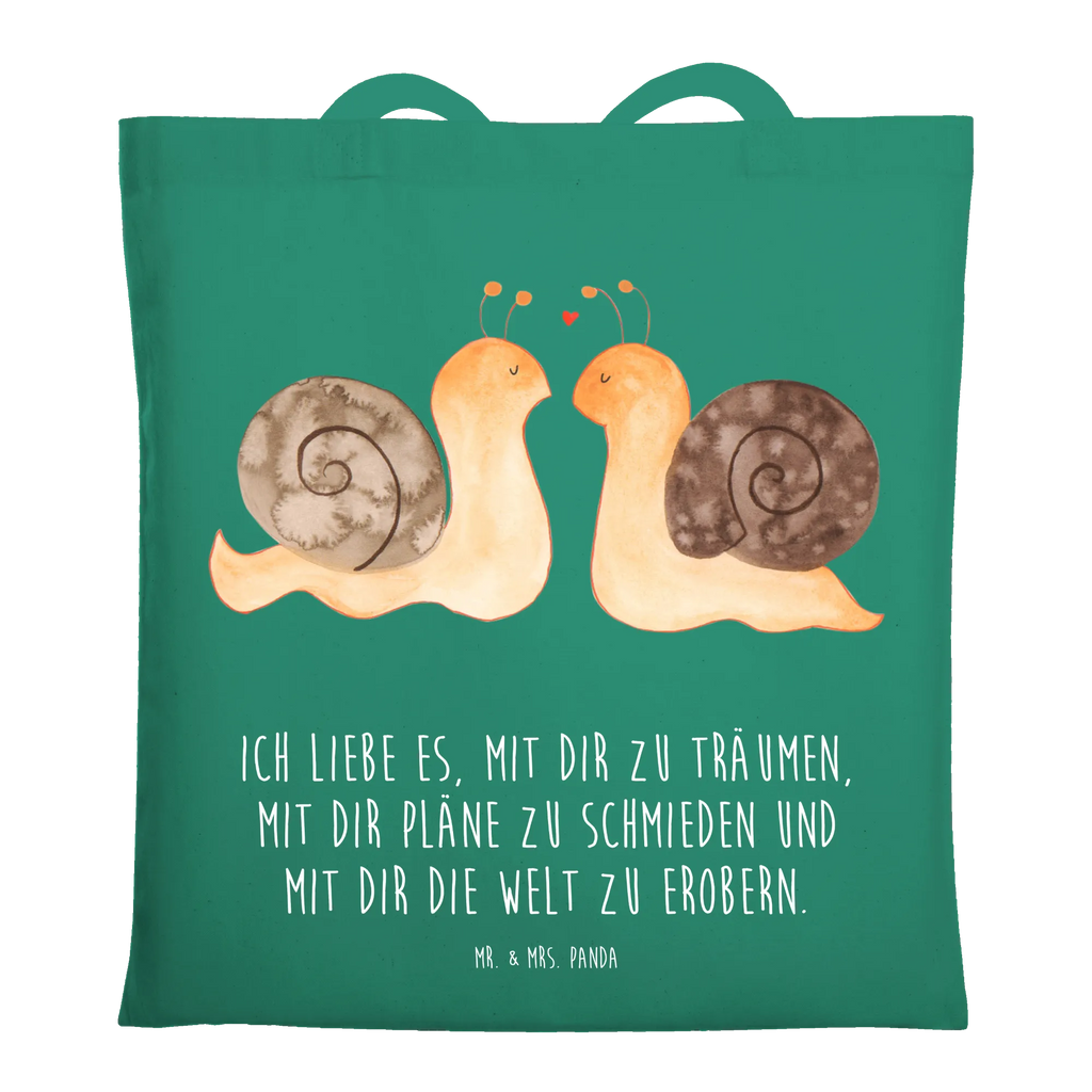 Tote bag Snails in love Strandtasche, Laptoptasche, Tragetasche, Schultertasche, Tasche, Beuteltasche, Umhängetasche, Jutetasche, Einkaufstasche, Badetasche, Stofftasche, Stoffbeutel, Einkaufstüte, Shopper, Beutel, Jutebeutel, Liebe, Partner, Freund, Freundin, Ehemann, Ehefrau, Heiraten, Verlobung, Heiratsantrag, Liebesgeschenk, Jahrestag, Hocheitstag