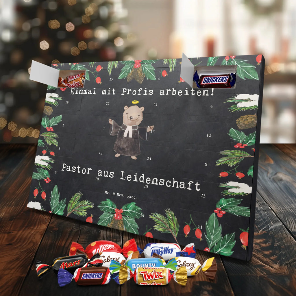 Chocolate advent calendar Pastor Passion gift, sayings, gift idea, best, farewell gift, passing exam, anniversary, retirement, promotion, job start, profession