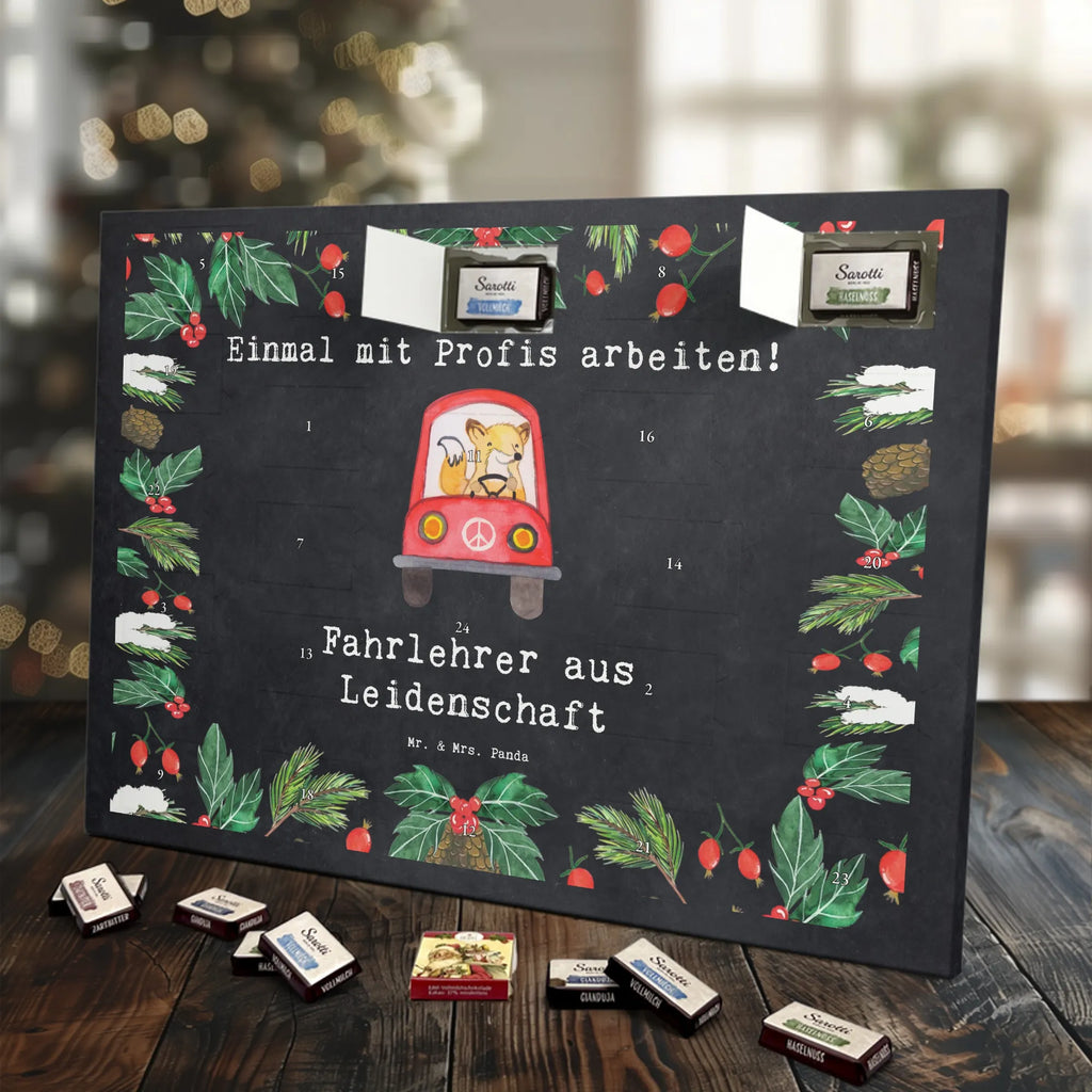 Chocolate advent calendar driving instructor Passion gift, sayings, gift idea, best, farewell gift, passing exam, anniversary, retirement, promotion, job start, profession