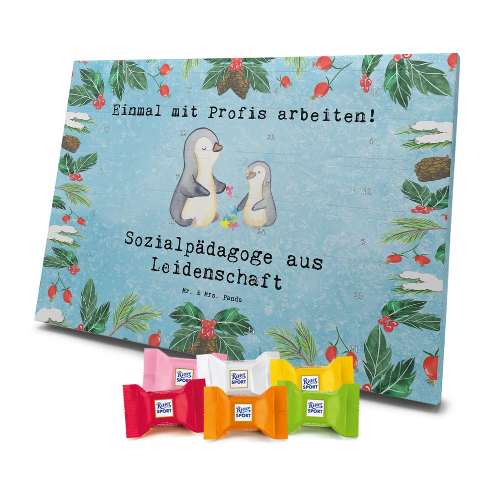 Chocolate advent calendar Social pedagogue Passion gift, sayings, gift idea, best, farewell gift, passing exam, anniversary, retirement, promotion, job start, profession