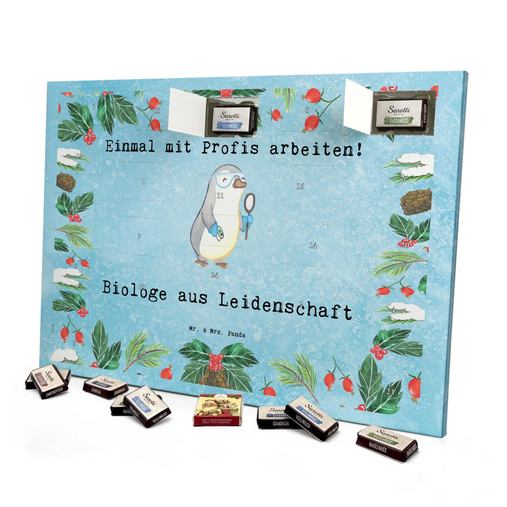 Chocolate advent calendar biologist passion gift, sayings, gift idea, best, farewell gift, passing exam, anniversary, retirement, promotion, job start, profession