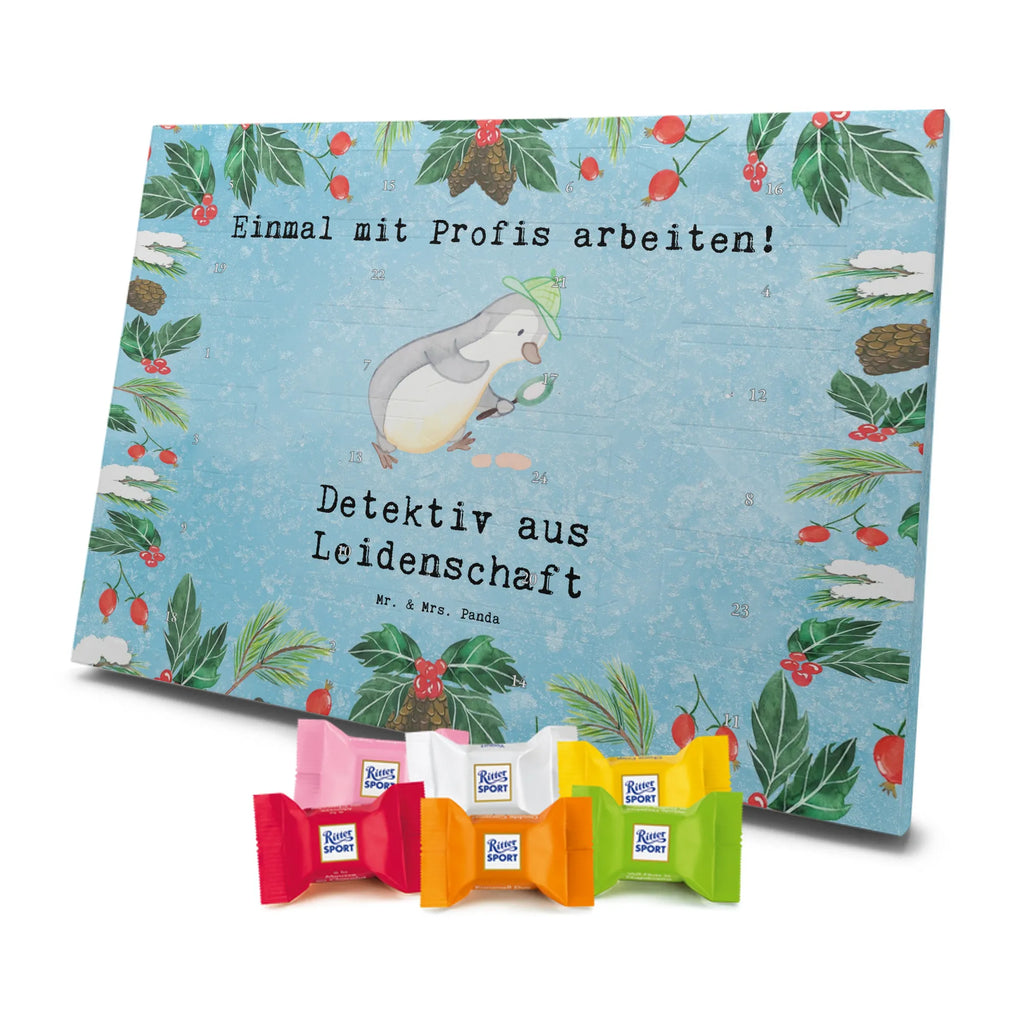 Chocolate advent calendar Detective passion gift, sayings, gift idea, best, farewell gift, passing exam, anniversary, retirement, promotion, job start, profession