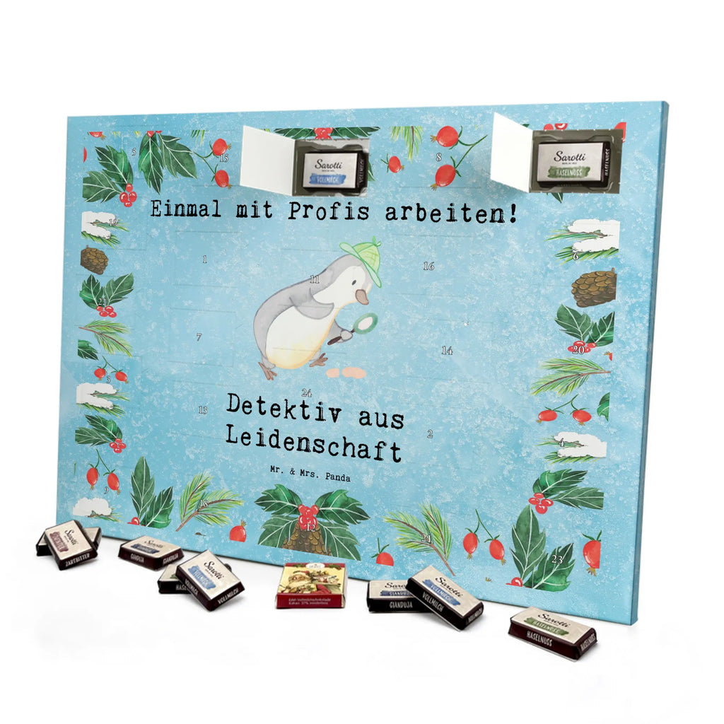 Chocolate advent calendar Detective passion gift, sayings, gift idea, best, farewell gift, passing exam, anniversary, retirement, promotion, job start, profession